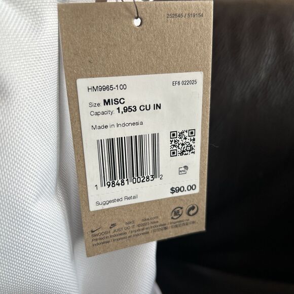 NIKE Varsity Elite Backpack HM9965-100 White / Gold Air Max Shoulder Straps NEW - Picture 6 of 7